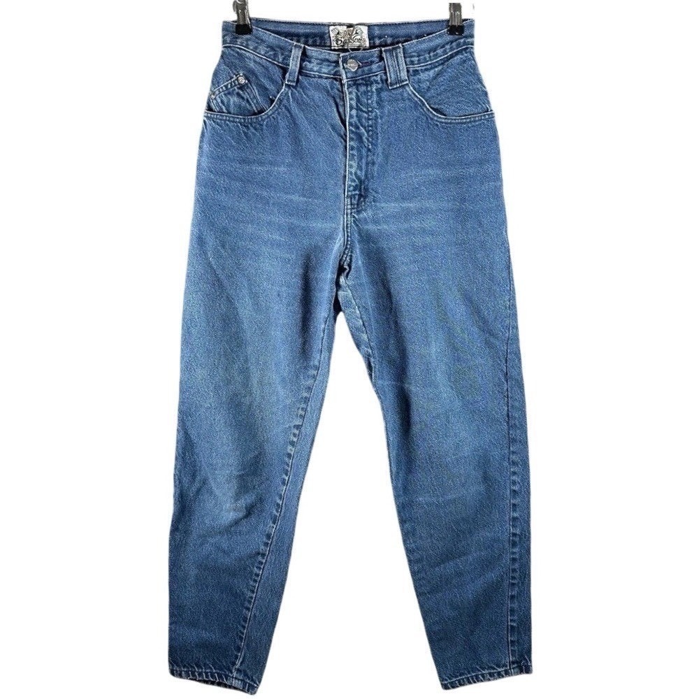 Vintage‎ 80s Sasson High Waist Jeans Womens 27 Blue Tapered Mom Jean Retro Denim